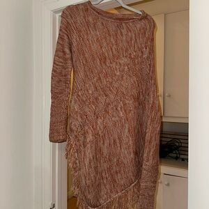 Cozy Brown Knit Dress